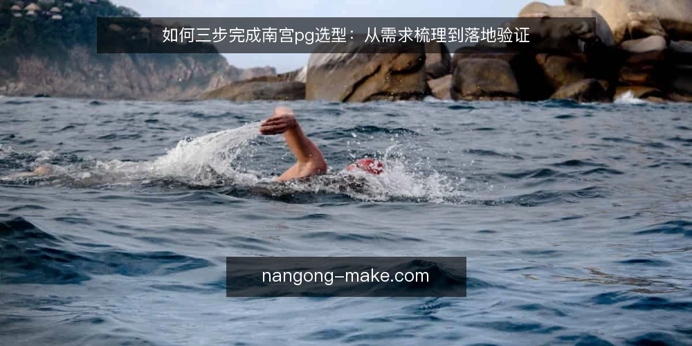 如何三步完成南宫pg选型：从需求梳理到落地验证 — 选型前基线：明确需求与边界 配图